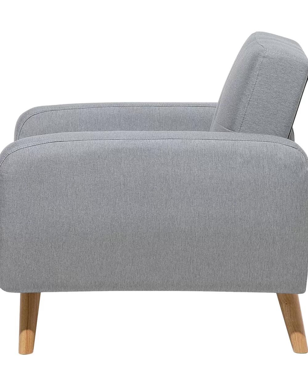 Promozione Beliani: Poltrona Reclinabile Confortevole in Grigio Chiaro con Design Floreale Moderno