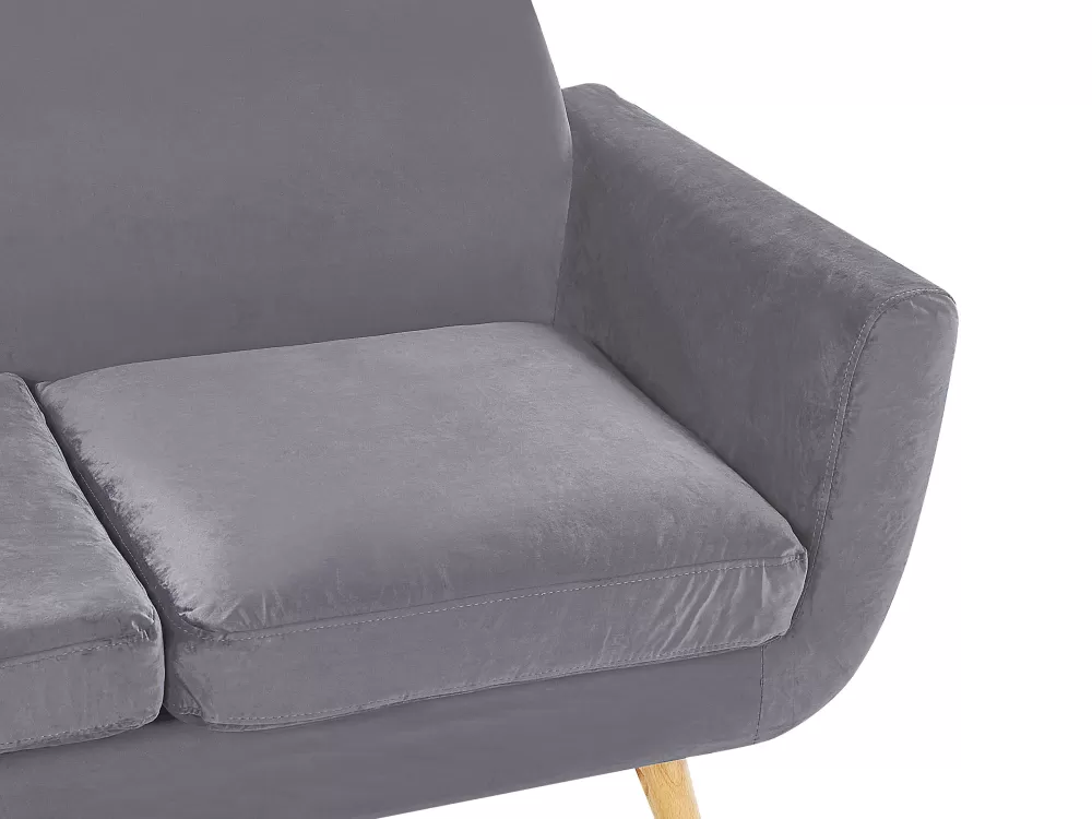 Beliani - Rivestimento Elegante per Divano 3 Posti Modello Paallinen, Tessuto Morbido Grigio Bernes per Salotto Moderno
