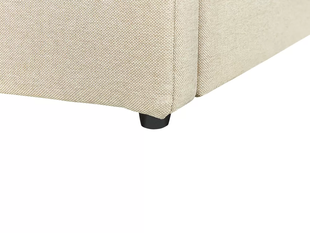 Beliani Dreux - Copriletto Organizzatore in Tinta Unica Beige 180x200 cm, Soluzione Compatta per Spazi Intelligenti (Offerta Limitata)