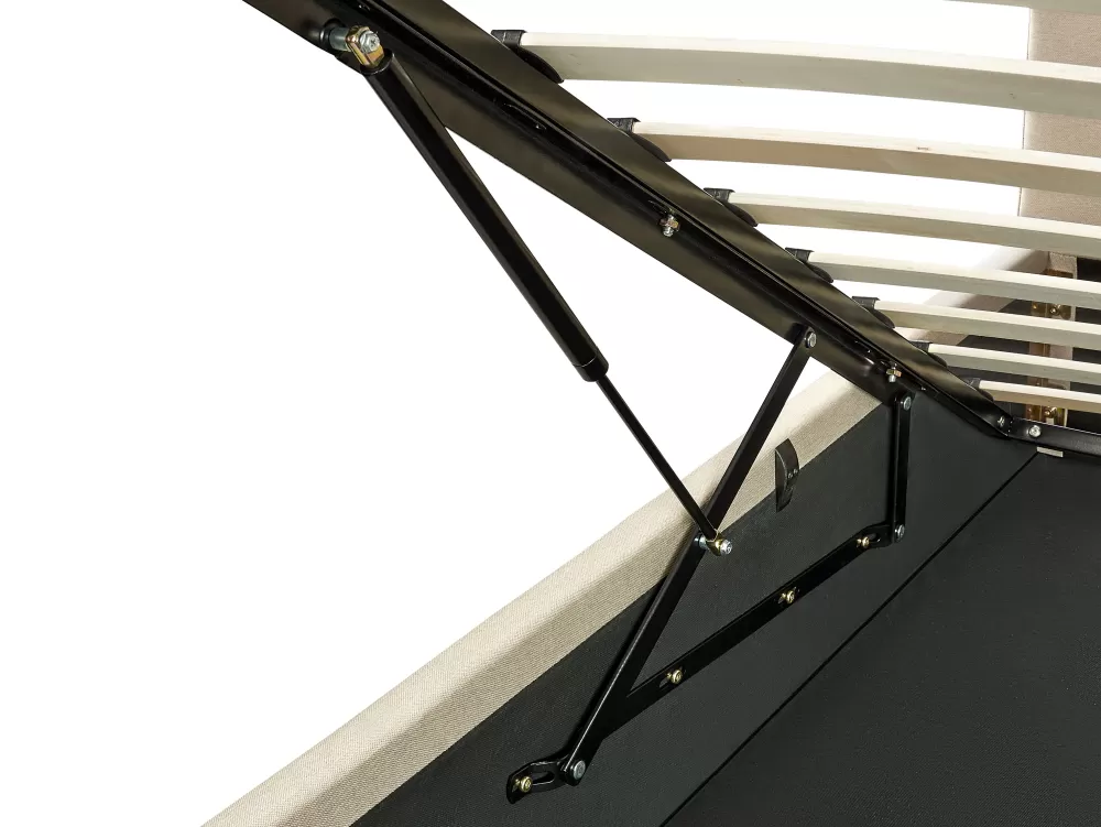 Beliani Dreux - Copriletto Organizzatore in Tinta Unica Beige 180x200 cm, Soluzione Compatta per Spazi Intelligenti (Offerta Limitata)