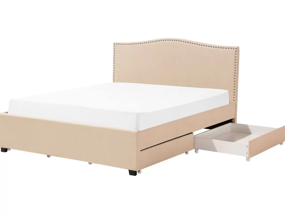 Promozione Beliani Copriletto Organizzatore Parisanky - Tessuto Beige Sabbia 180x200 cm, Design Pratico Montpellier