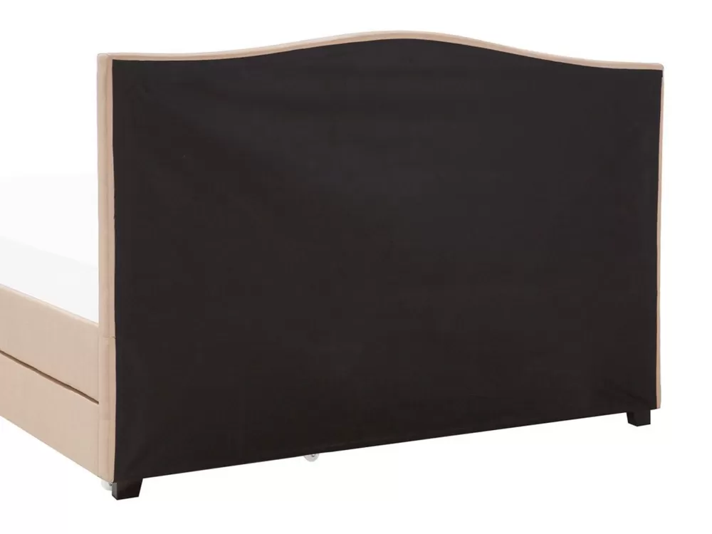 Promozione Beliani Copriletto Organizzatore Parisanky - Tessuto Beige Sabbia 180x200 cm, Design Pratico Montpellier
