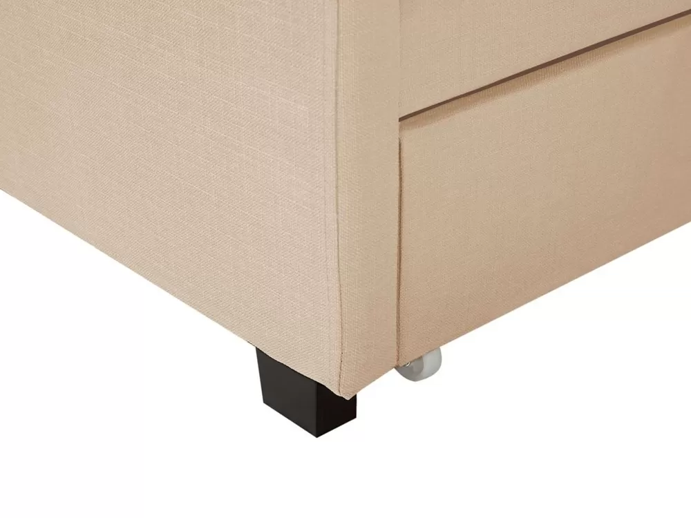 Promozione Beliani Copriletto Organizzatore Parisanky - Tessuto Beige Sabbia 180x200 cm, Design Pratico Montpellier