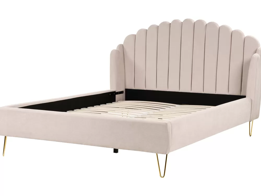 Beliani Copripiumino Parisanky in Tessuto Beige Chiaro - Lenzuolo Matrimoniale 180x200 cm con Design Ambillou, Confezione Elegante per Camera da Letto Moderna, Ampia Dimensione e Trama Delicata