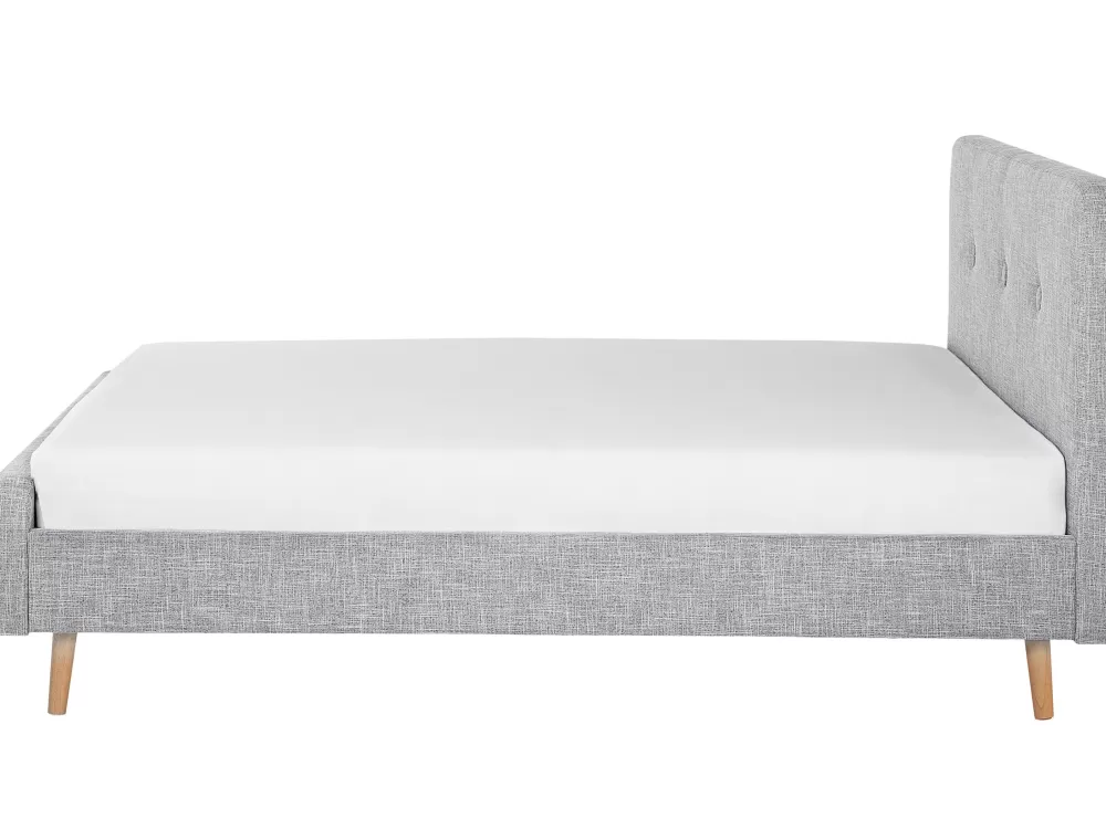 Beliani Copriletto Parisanky in Tessuto Grigio Chiaro 180x200 cm - Promozione Elegante per Arredamenti Rennes