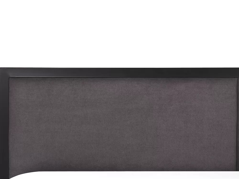Beliani Clamart - Letto Matrimoniale in Metallo con Struttura Elegante, Design Moderno 180x200 cm, Nero Opaco per la Tua Camera da Letto