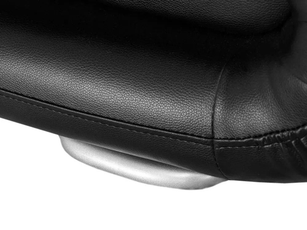 Lussuoso Letto Matrimoniale in Ecopelle Parisanky, Design Francese Avignon - 180x200 cm, Nero Opaco, Marca Beliani