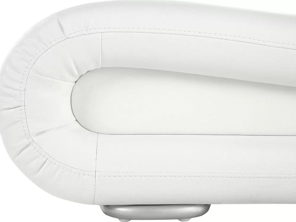 Beliani Parisanky - Divano Letto in Pelle Bianco 180x200 cm | Avignon in Offerta Esclusiva | Elegante Design Moderno con Consegna Rapida