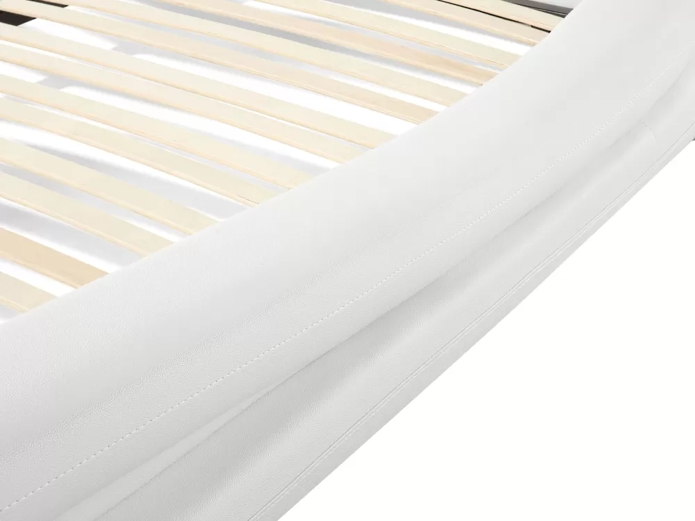 Beliani Parisanky - Divano Letto in Pelle Bianco 180x200 cm | Avignon in Offerta Esclusiva | Elegante Design Moderno con Consegna Rapida