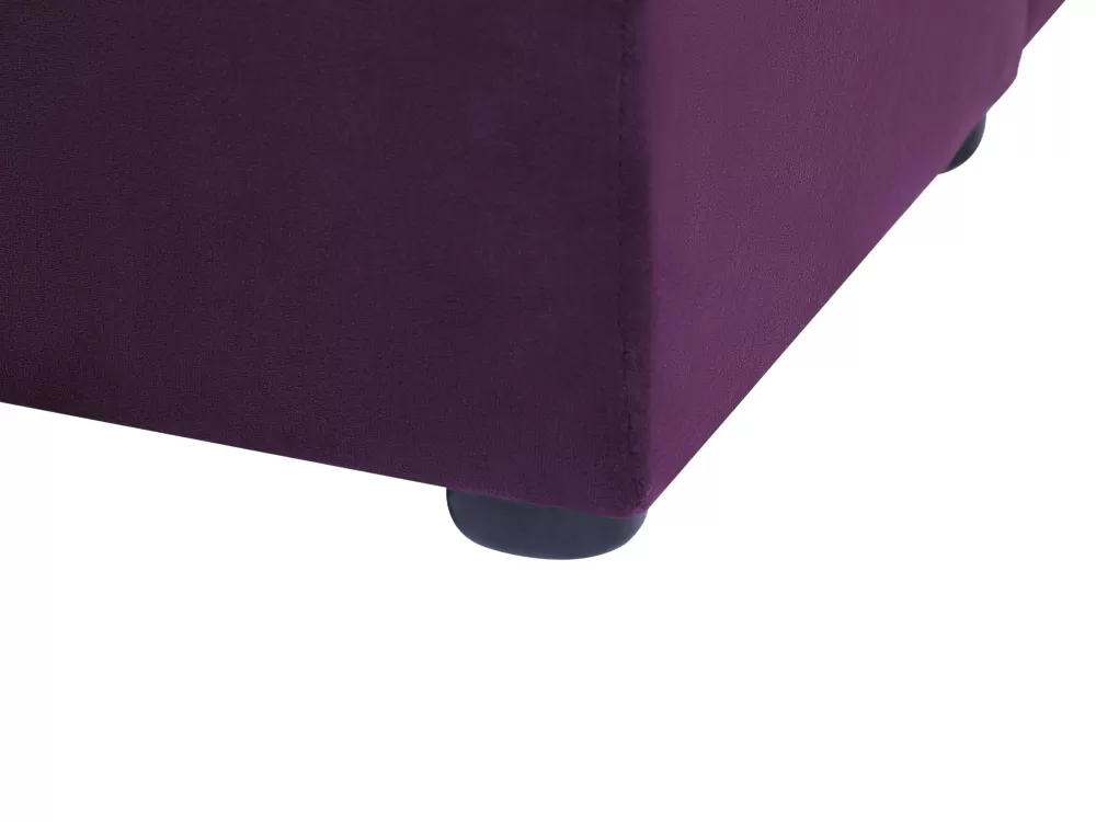 Elegante contenitore in velluto viola 140x200 cm - Soluzione pratica per organizzare la casa con stile parigino | Design funzionale Beliani