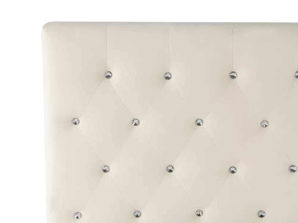 Letto Matrimoniale con Contenitore Integrato, 180x200 cm - Design Elegante in Tessuto Beige Chiaro 