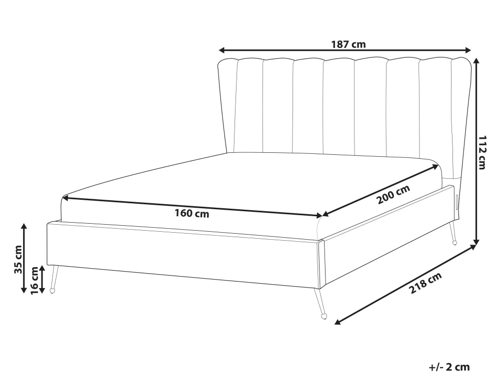Beliani Parisanky - Divano letto in velluto beige con porta USB integrata, dimensioni 160x200 cm, collezione Miribel
