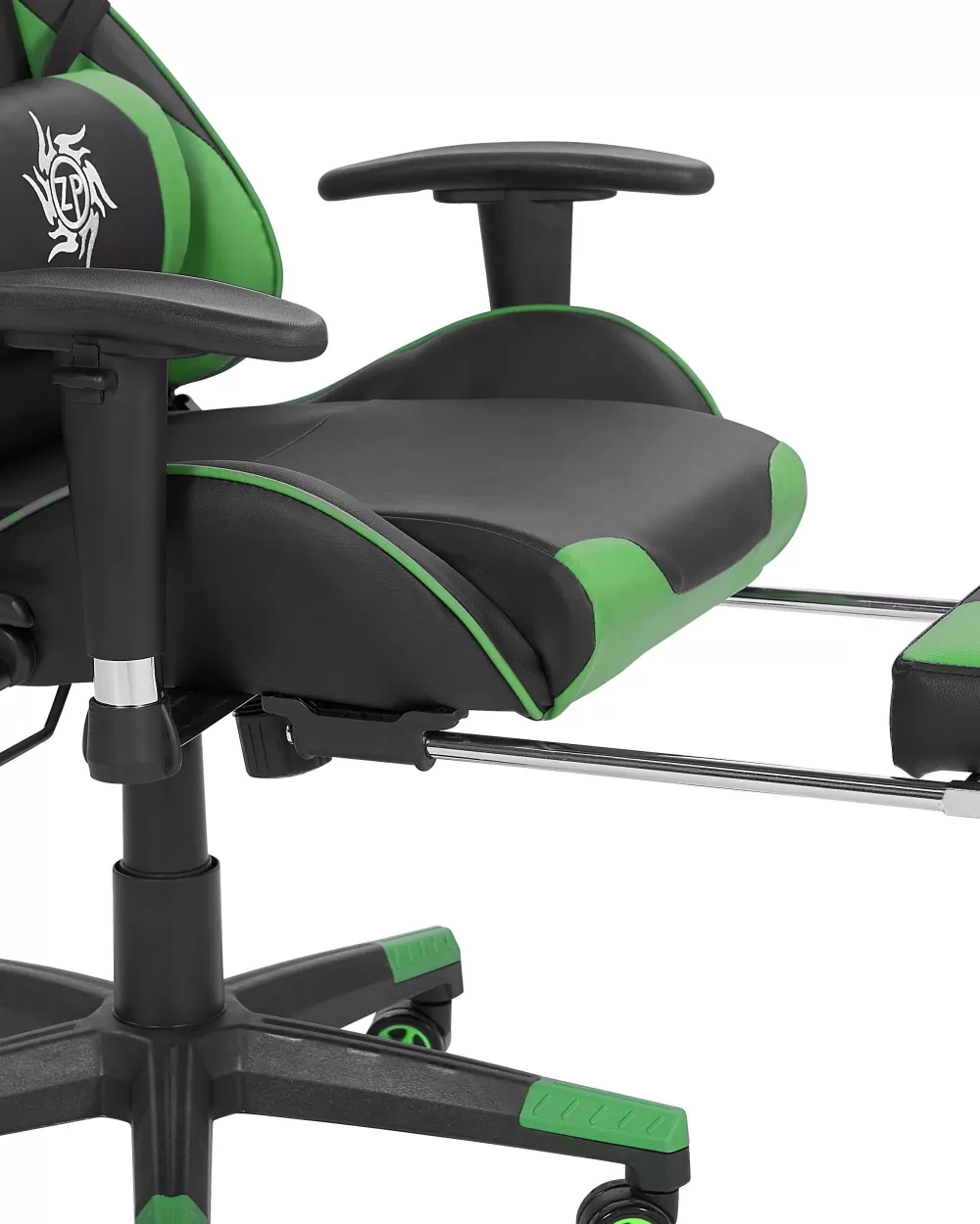 Beliani Poltrona per Bambini in Ecopelle - Nero/Verde Scuro, Design Moderno per Camera dei Bambini - Modello Victory