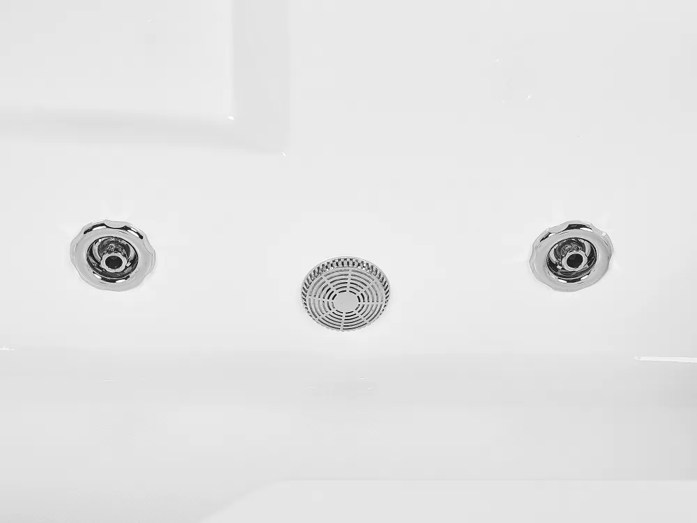 Artemisa: Vasca Idromassaggio Beliani con Luci LED Integrate, Modello Oikeak - Dimensioni 169x81 cm, Colore Bianco Puro
