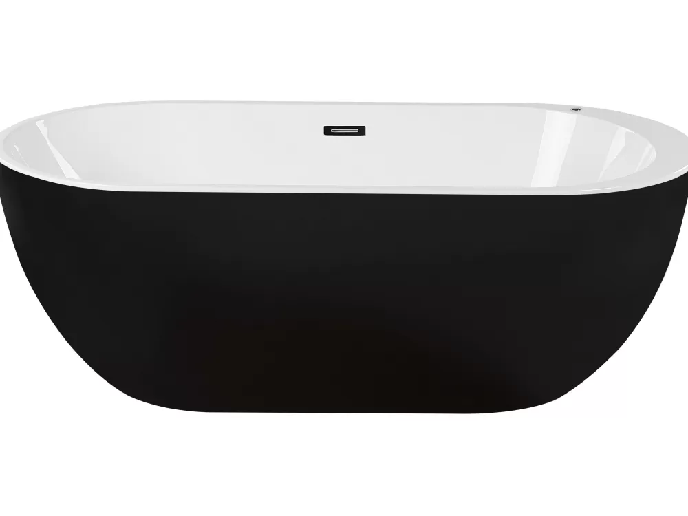 Sauna Autoportante Beliani con Luci LED Integrate, Design Moderno in Nero - 170x80 cm Modello Nevis