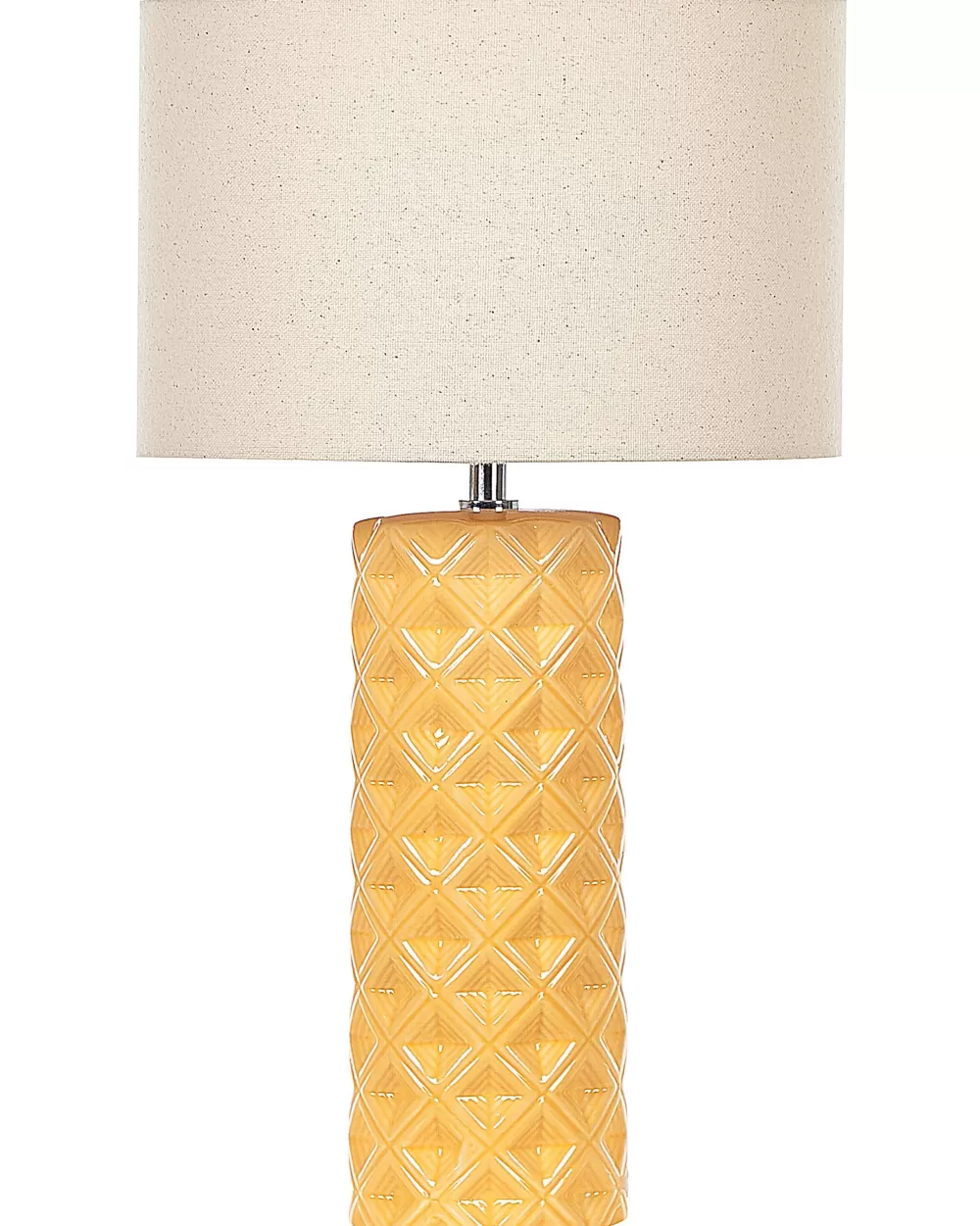 Lampada a Sfera Ceramica Gialla Beliani - Illuminazione d'Atmosfera con Design Elegante, Prezzo Conveniente per Interni Moderni