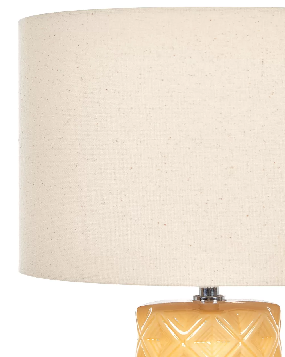 Lampada a Sfera Ceramica Gialla Beliani - Illuminazione d'Atmosfera con Design Elegante, Prezzo Conveniente per Interni Moderni