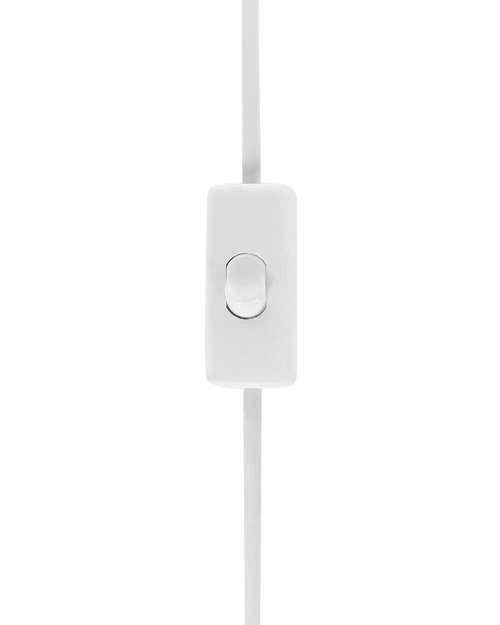 Lampada da Tavolo in Ceramica Bianco Crema - Design Moderno Beliani Modello Caine