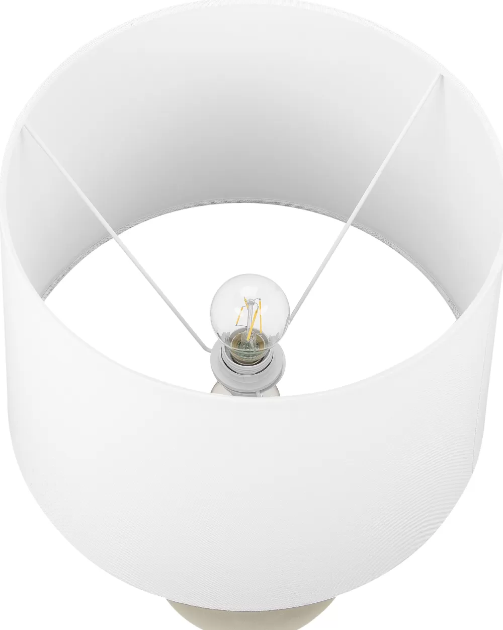 Lampada da Tavolo Elegante in Ceramica Dorata Salla - Design Moderno Beliani