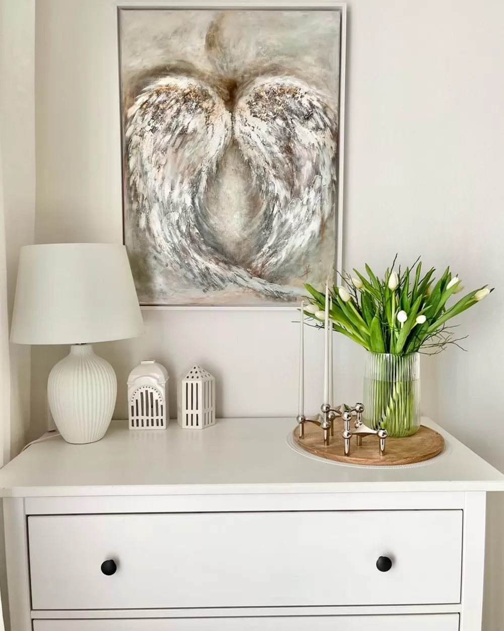 Lampada da Tavolo Fergus in Ceramica Bianca - Design Moderno e Funzionale by Beliani