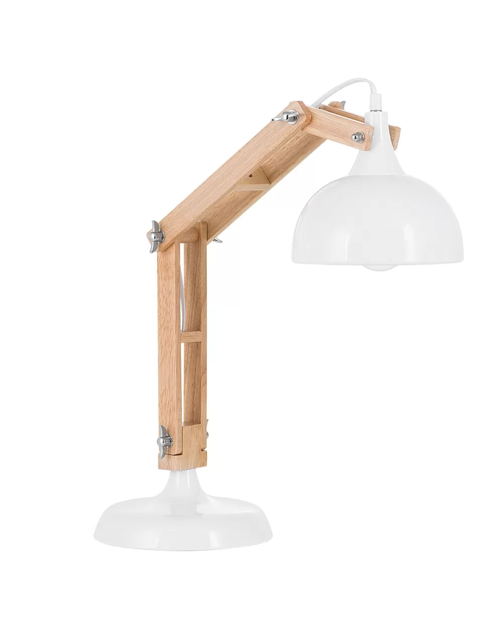 Salado Tavolino Moderno in Legno di Gomma Bianco - Design Minimalista Beliani per Interni Eleganti
