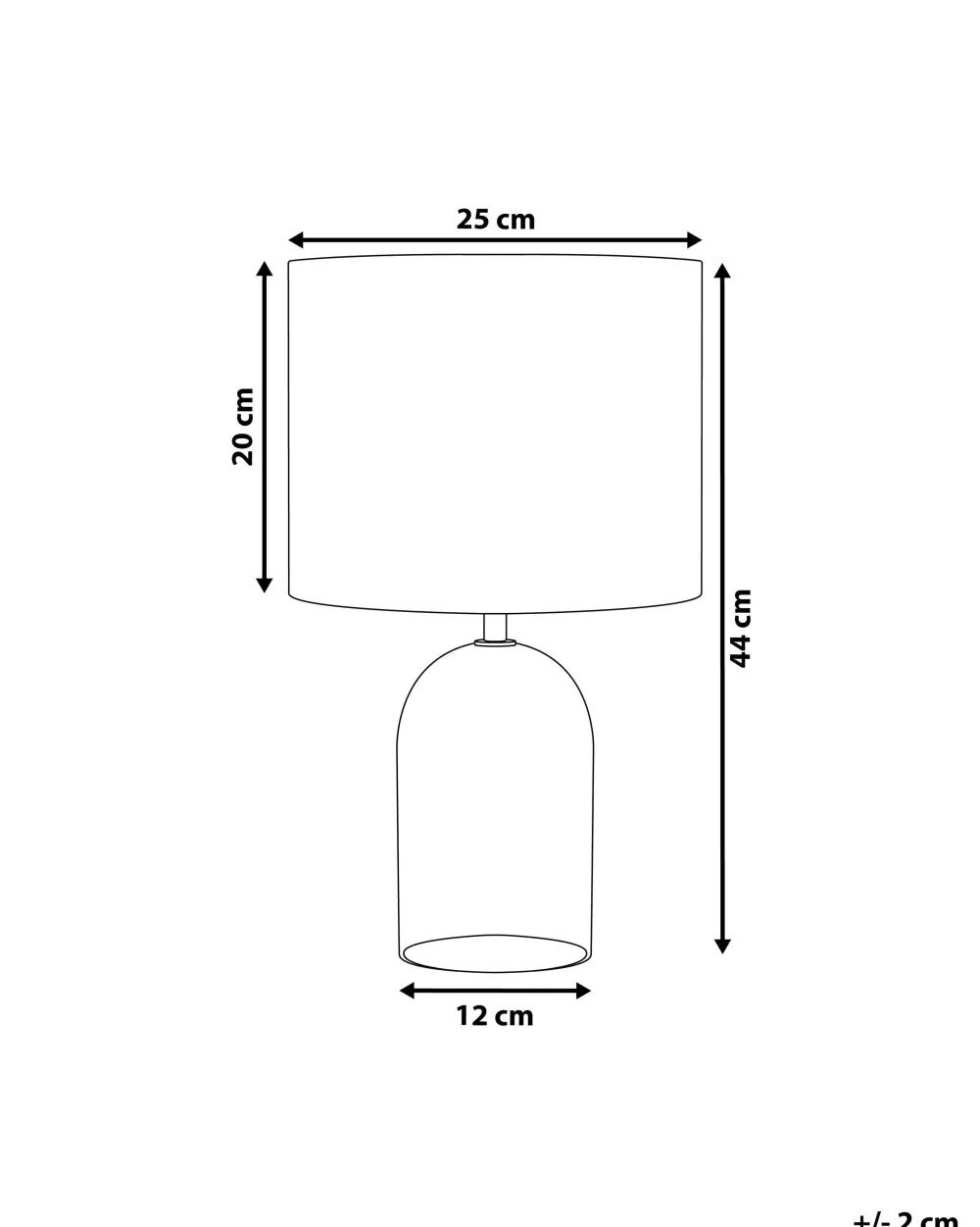 Lampada da Tavolo Moderna Beliani in Cristallo Trasparente e Grigio - Design Elegante per Illuminazione Domestica | Modello Devoll per Arredamento Contemporaneo