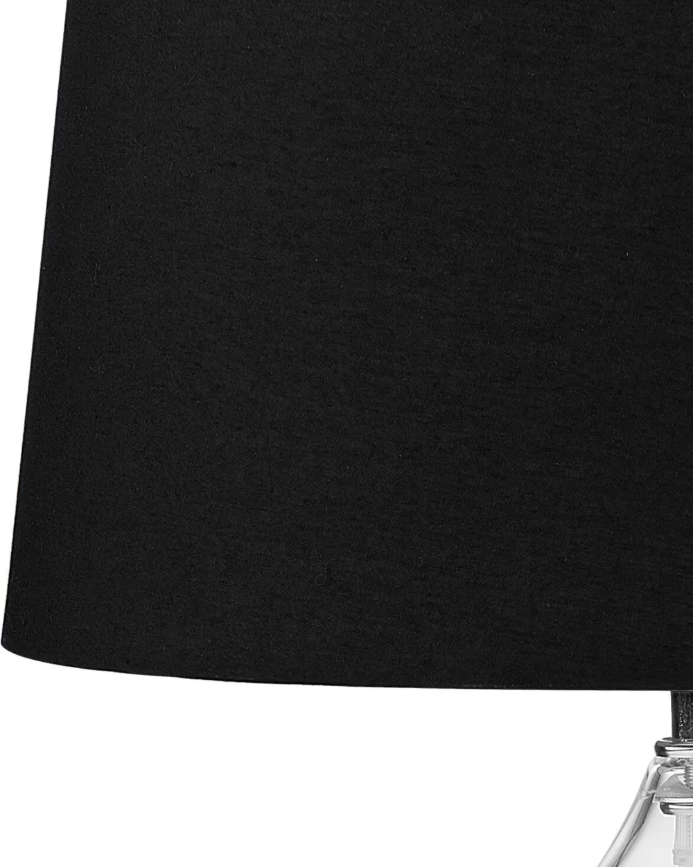 Lampada da Parete Beliani in Vetro Trasparente e Nero - Design Moderno per Arredamento Contemporaneo