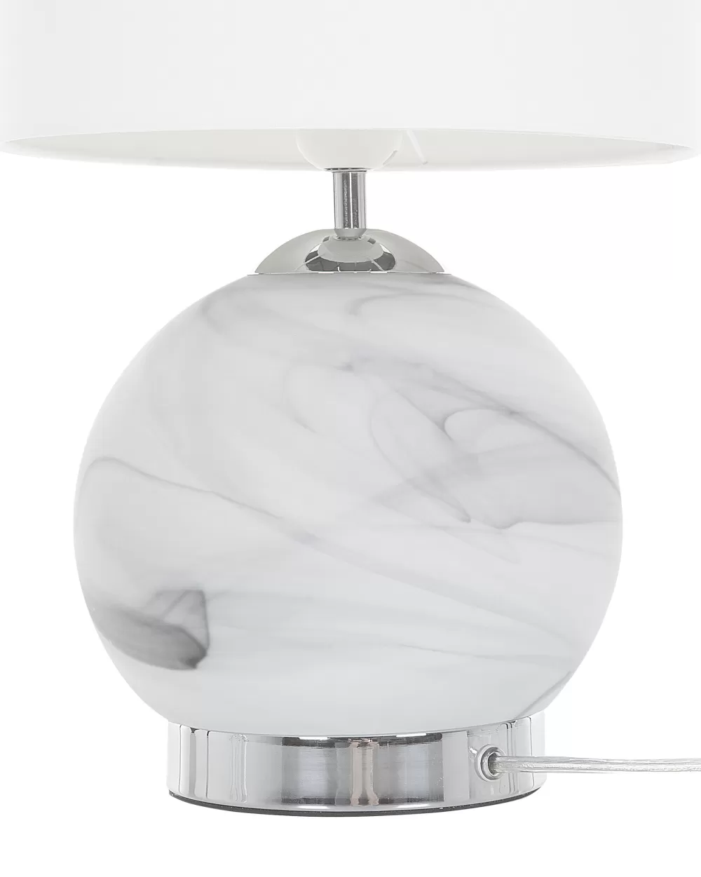Lampada da Tavolo Moderna in Vetro Trasparente – Design Elegante Beliani per Interni