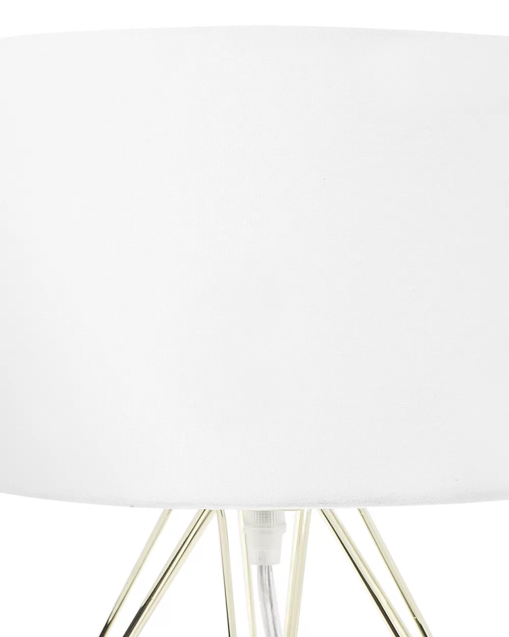 Lampada da Tavolo Beliani in Metallo Dorato - Design Moderno Maroni con Finitura Lucida