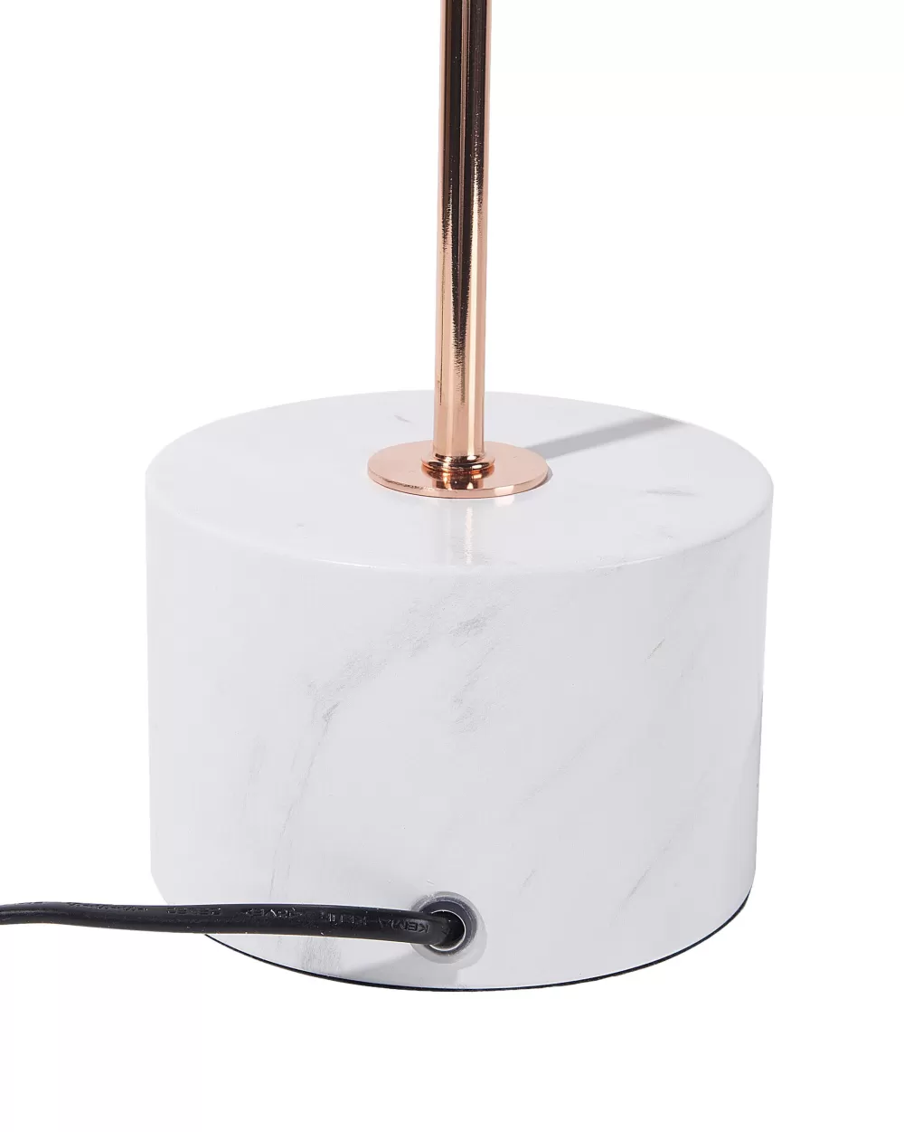 Lampada da tavolo Beliani in rame metallizzato con finitura effetto lunare - Design elegante per ambienti moderni