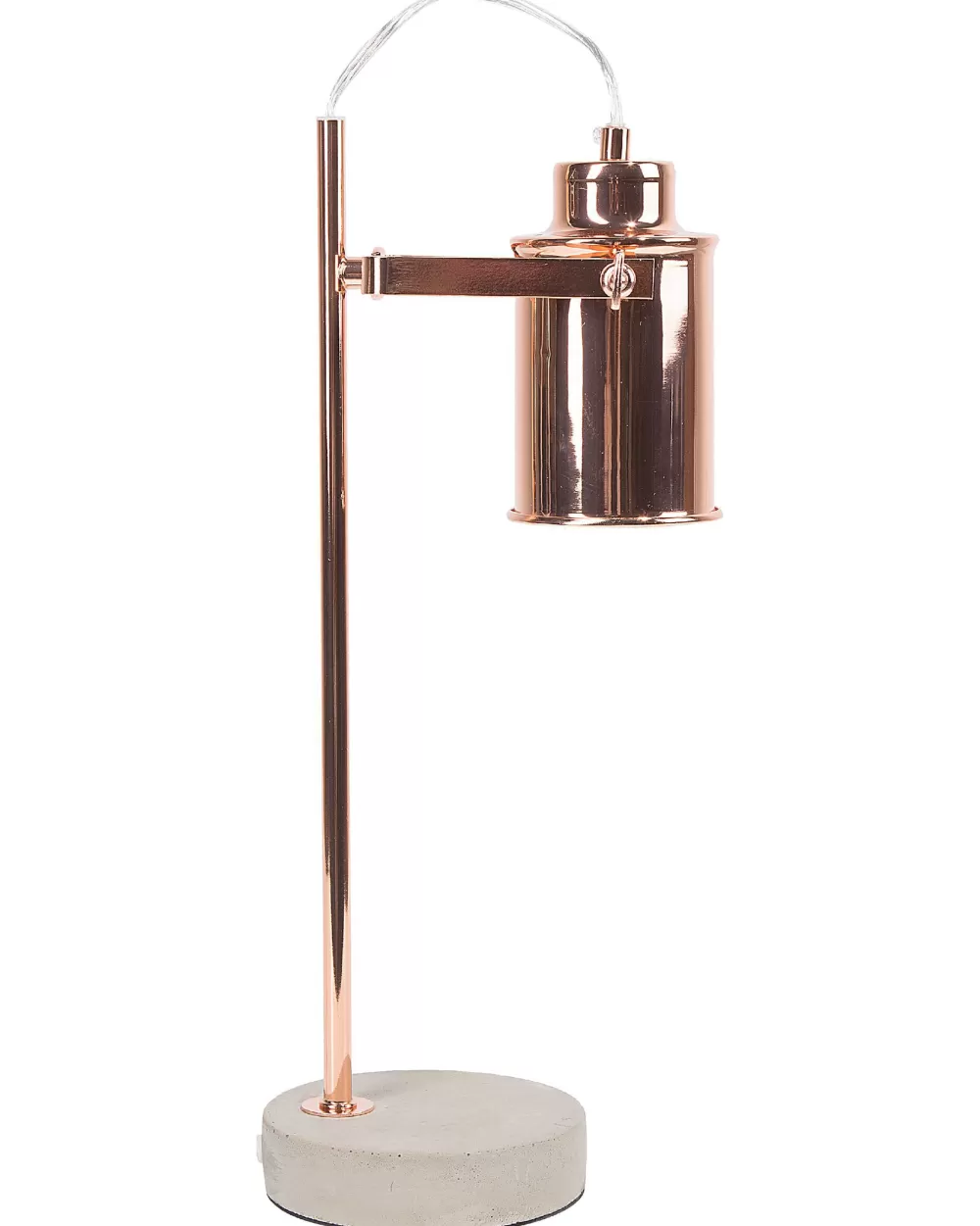 Lampada da Tavolo Beliani in Metalli Rame con Design Contemporaneo - Linea Mundaka