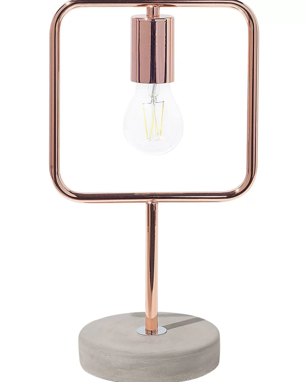 Lampada da Tavolo Moderna con Finitura Rame Effetto Metallo - Design Mundo by Beliani