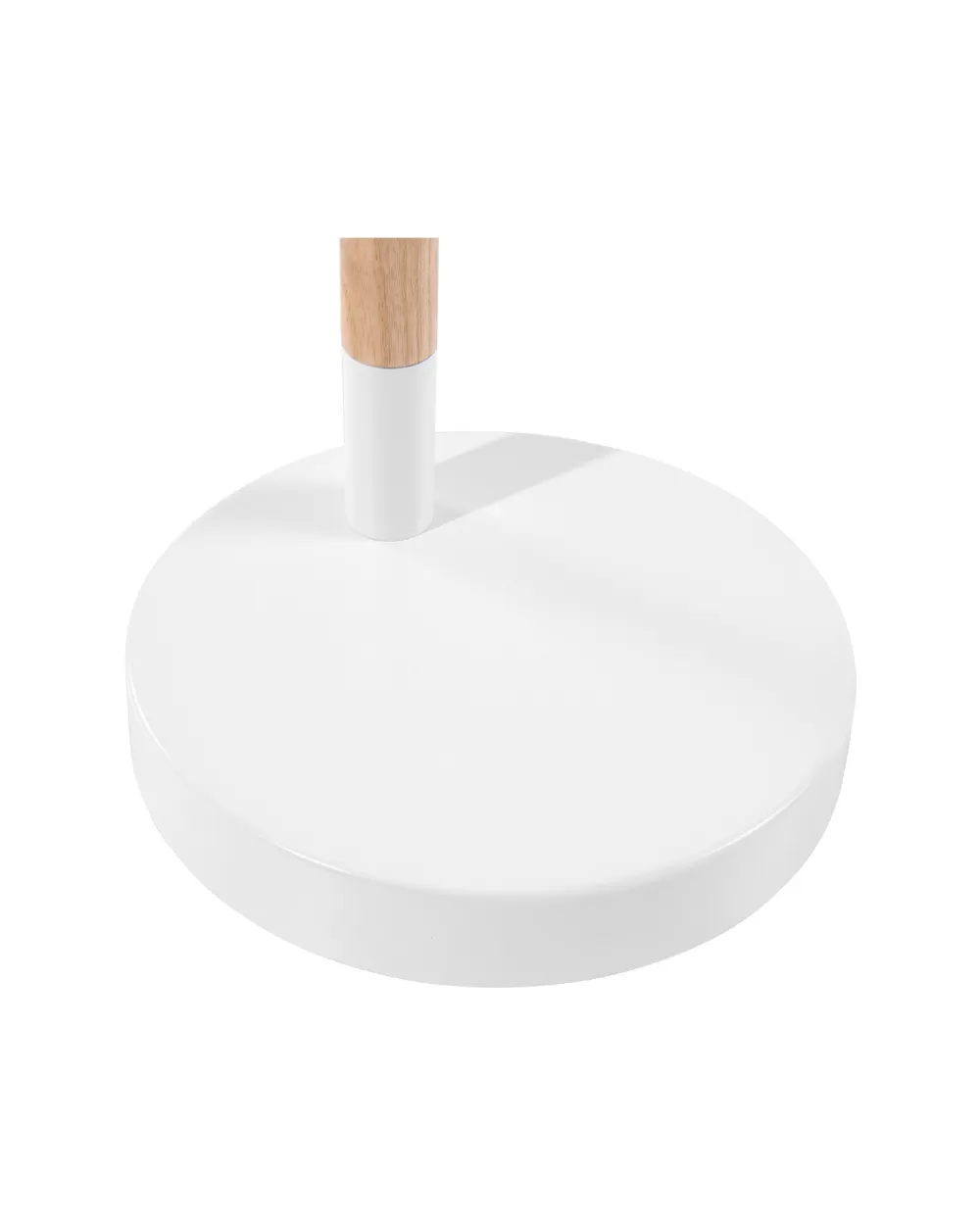Lampada da Tavolo Beliani Aldan - Design Moderno in Metallo con Dettagli in Legno Chiaro, Illuminazione Elegante per Interni