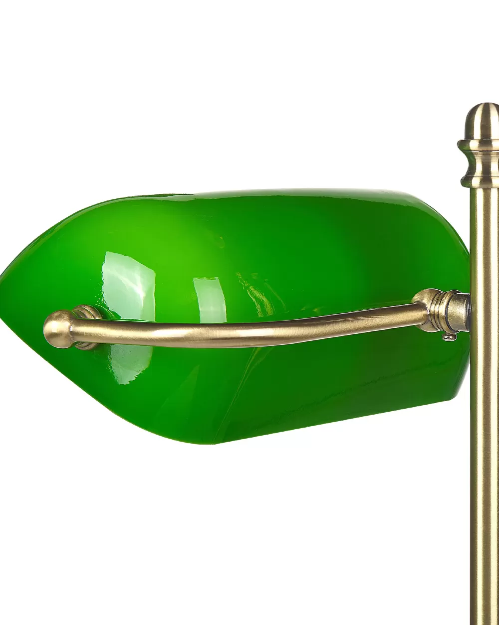 Beliani Lampada da Tavolo Moderna in Ferro - Design Elegante con Finiture Verde Antico e Oro Lucido, Illuminazione d'Atmosfera per Interni Marval Collection