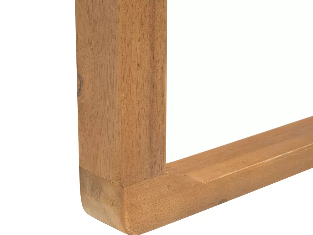 Tavolo da Giardino Elegante in Acacia Chiaro - Design Moderno 180x90 cm, Modello Sassari Beliani
