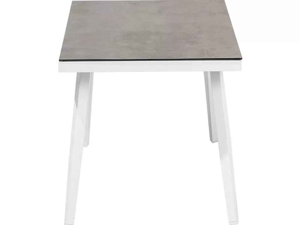 Beliani Set Divano da Giardino Moderno in Tessuto Grigio Antiscivolo, Arredamento Esterno Confortevole e Resistente per Terrazza