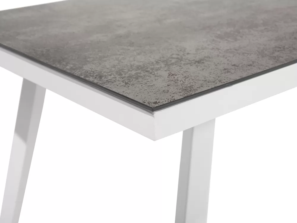 Beliani Set Divano da Giardino Moderno in Tessuto Grigio Antiscivolo, Arredamento Esterno Confortevole e Resistente per Terrazza