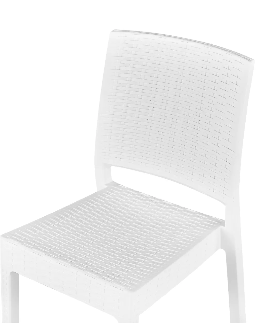 Beliani Set 4 Sedie da Esterno in Bianco Fossano - Arredo Giardino Comodo e Moderno