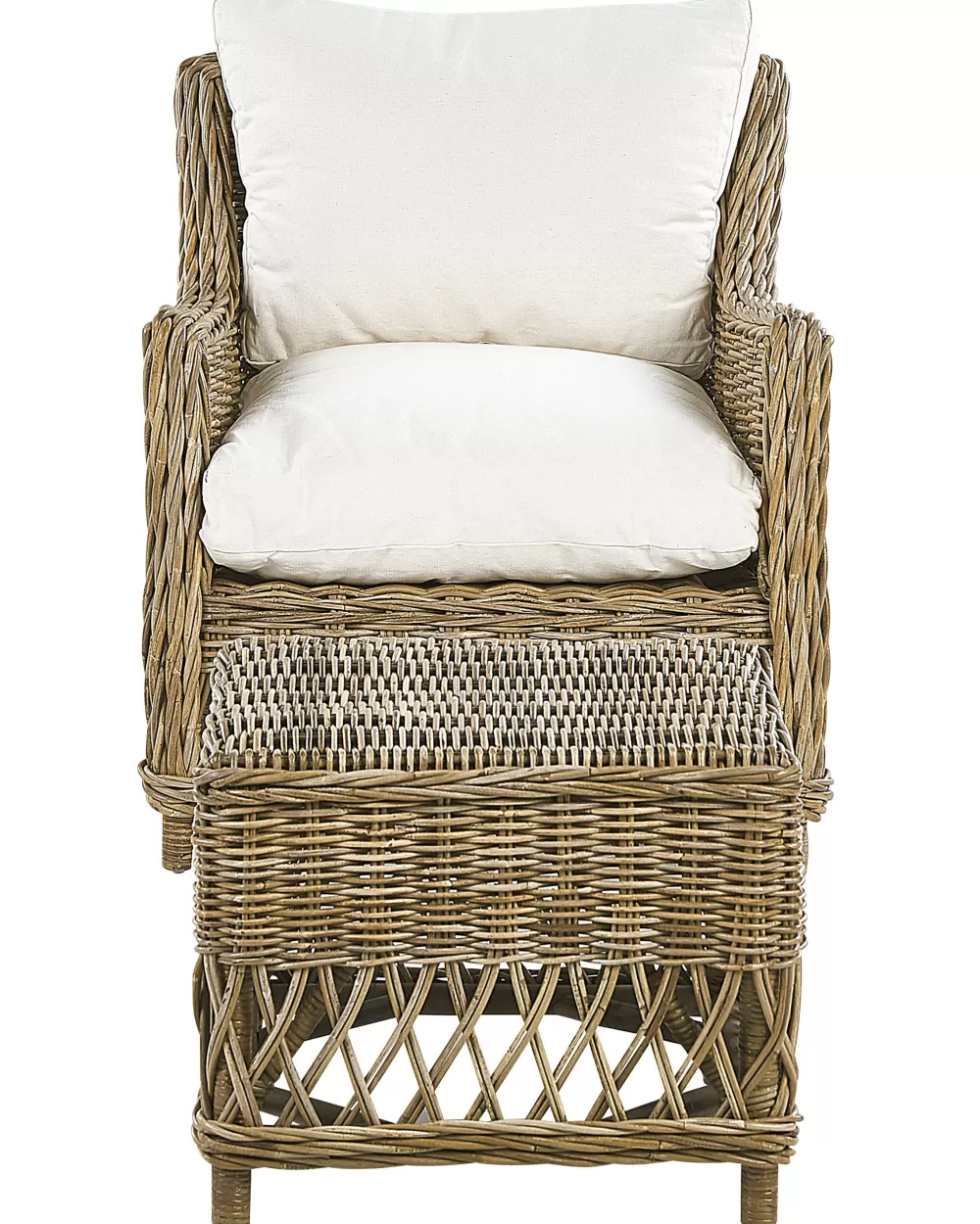 Beliani - Comode Sedie da Giardino in Vimini Naturale, Set di 2 con Design Elegante Ribolla - Tonalità Terra