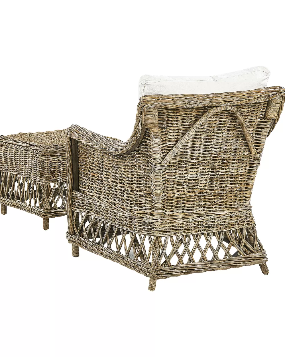Beliani - Comode Sedie da Giardino in Vimini Naturale, Set di 2 con Design Elegante Ribolla - Tonalità Terra