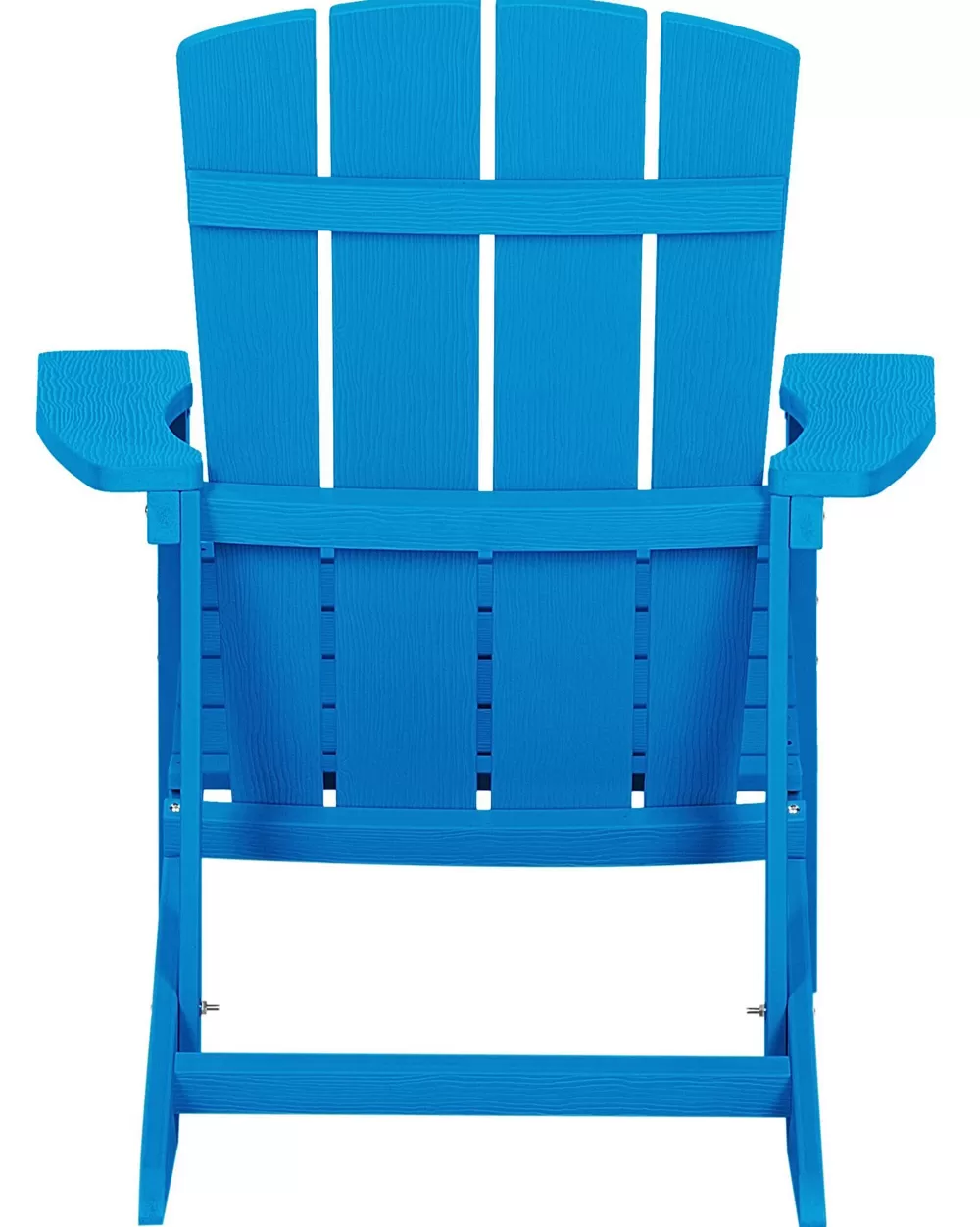 Sedia da Esterno Beliani in Stile Adirondack - Blu Oceano con Design Ergonomico, Ideale per Giardini e Terrazze