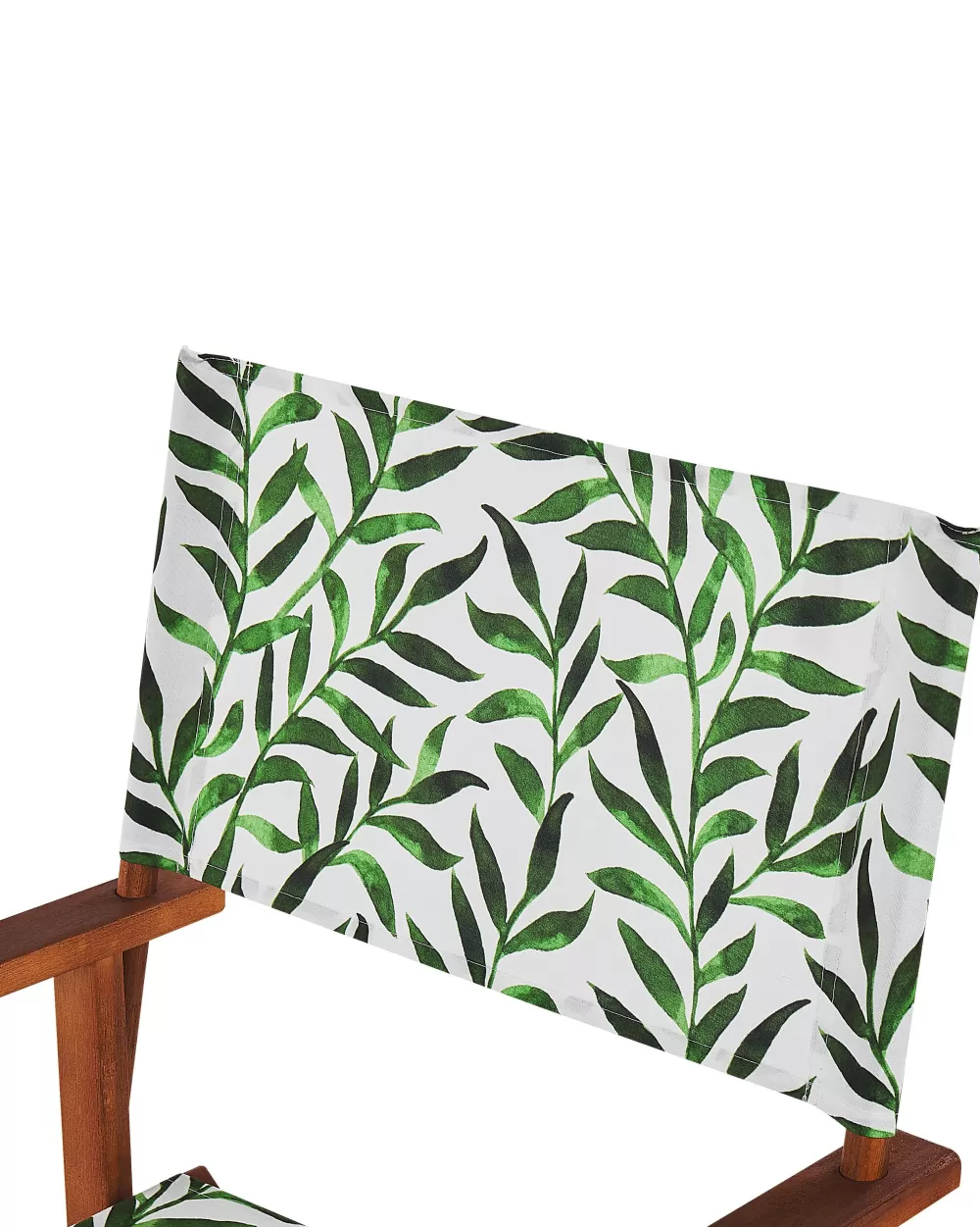 Saldi Estivi: Set 2 Sedie da Giardino in Legno di Acacia con Fodera Intercambiabile - Design Elegante Grigio e Motivo Botanico, Pratiche e Comode per Esterni