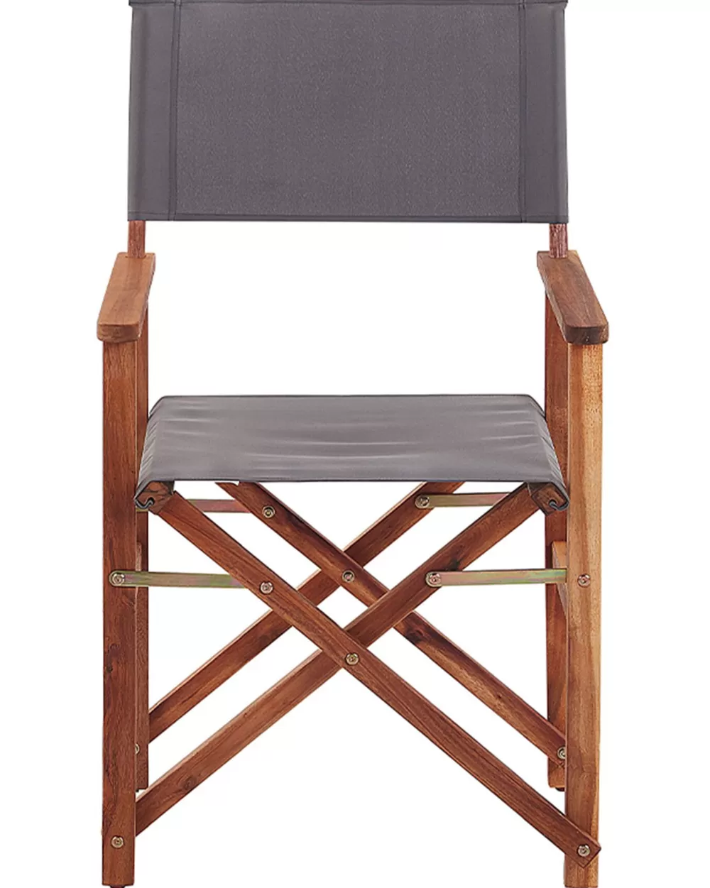Saldi Estivi: Set 2 Sedie da Giardino in Legno di Acacia con Fodera Intercambiabile - Design Elegante Grigio e Motivo Botanico, Pratiche e Comode per Esterni