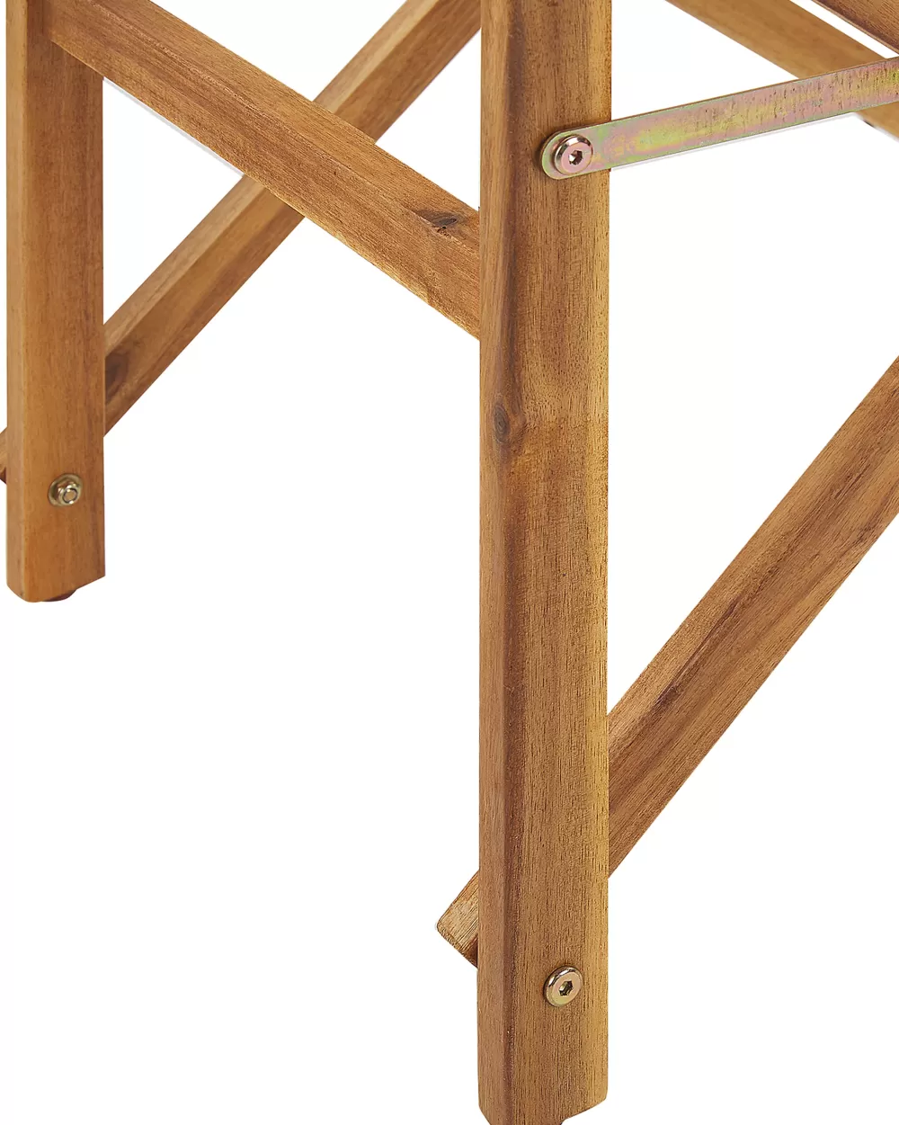 Beliani Sedia da Giardino Elegante in Legno di Acacia Chiaro con Rivestimenti Intercambiabili - Set da 2 Pezzi Grigio/Tucano + 2 Tessuti Ciniglia, Design Funzionale per Esterni