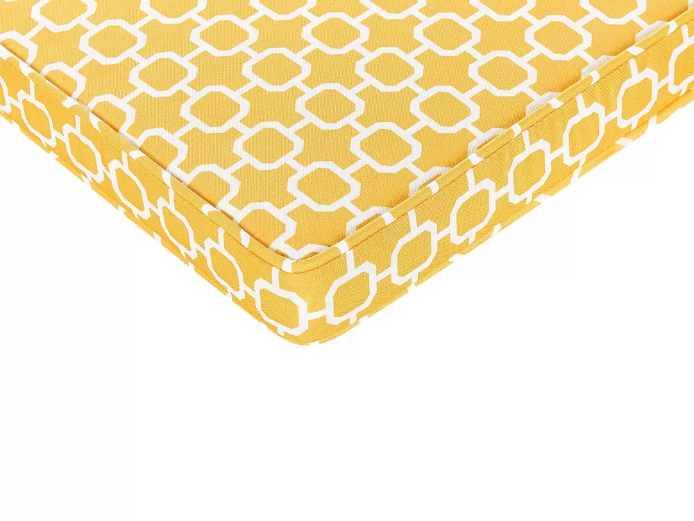 Coppia di Cuscini Morbidi per Sedia da Giardino Beliani - Giallo Vivace 37x34 cm, Pratici e Confortevoli