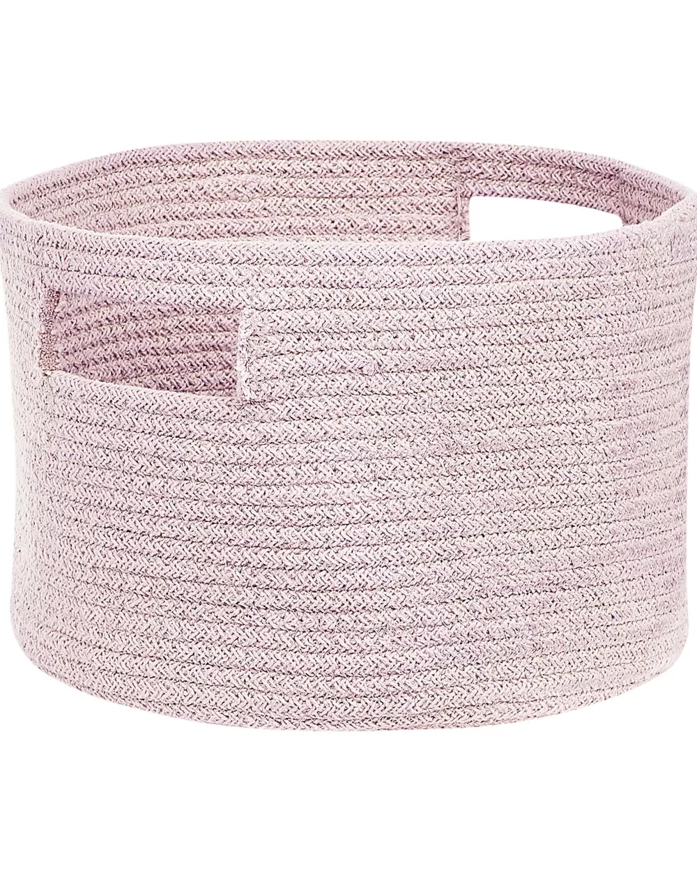 Affascinante Cesto in Cotone Rosa Pastello, Set da 2 - Design Elegante Beliani, 30 cm - Ispirazione Chiniot