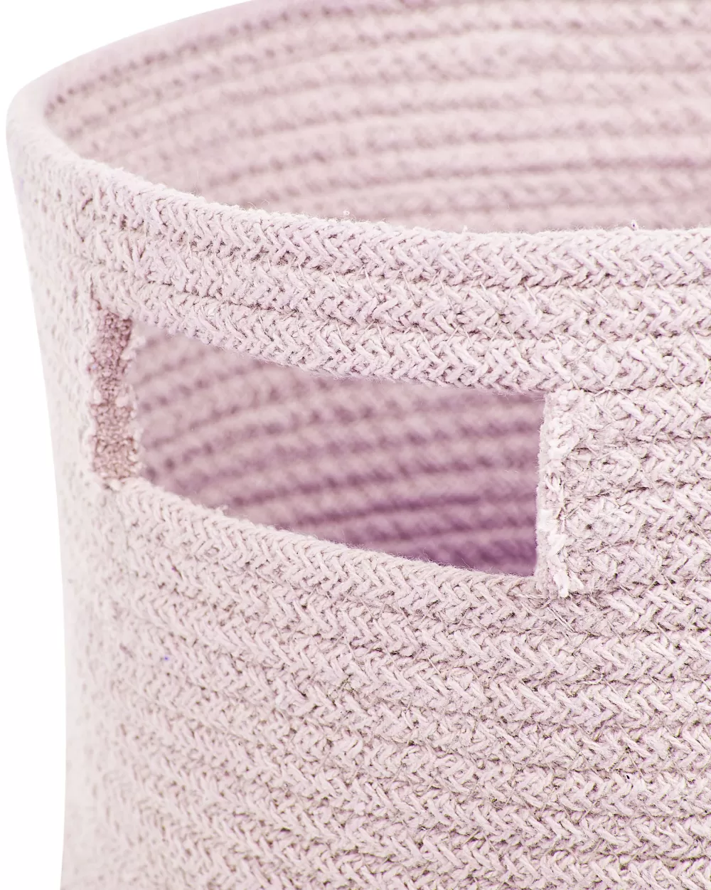 Affascinante Cesto in Cotone Rosa Pastello, Set da 2 - Design Elegante Beliani, 30 cm - Ispirazione Chiniot