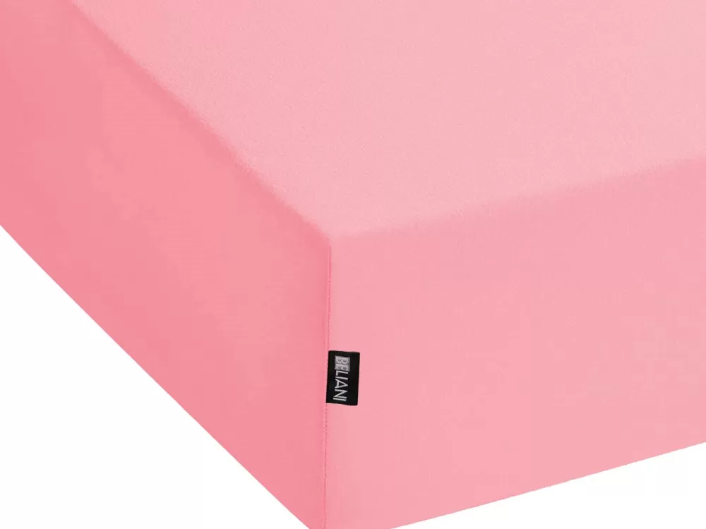 Beliani Lenzuola in Cotone Modellato Corallo 90x200 cm - Offerta Speciale Confortevole Janbu Design