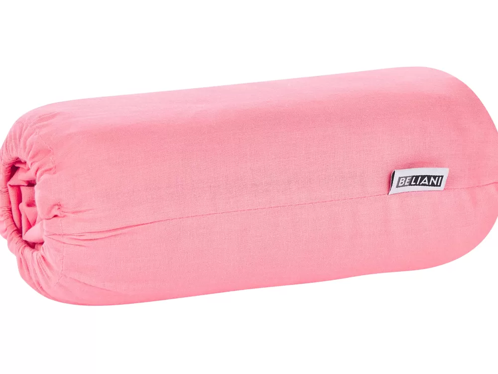 Beliani Lenzuola in Cotone Modellato Corallo 90x200 cm - Offerta Speciale Confortevole Janbu Design