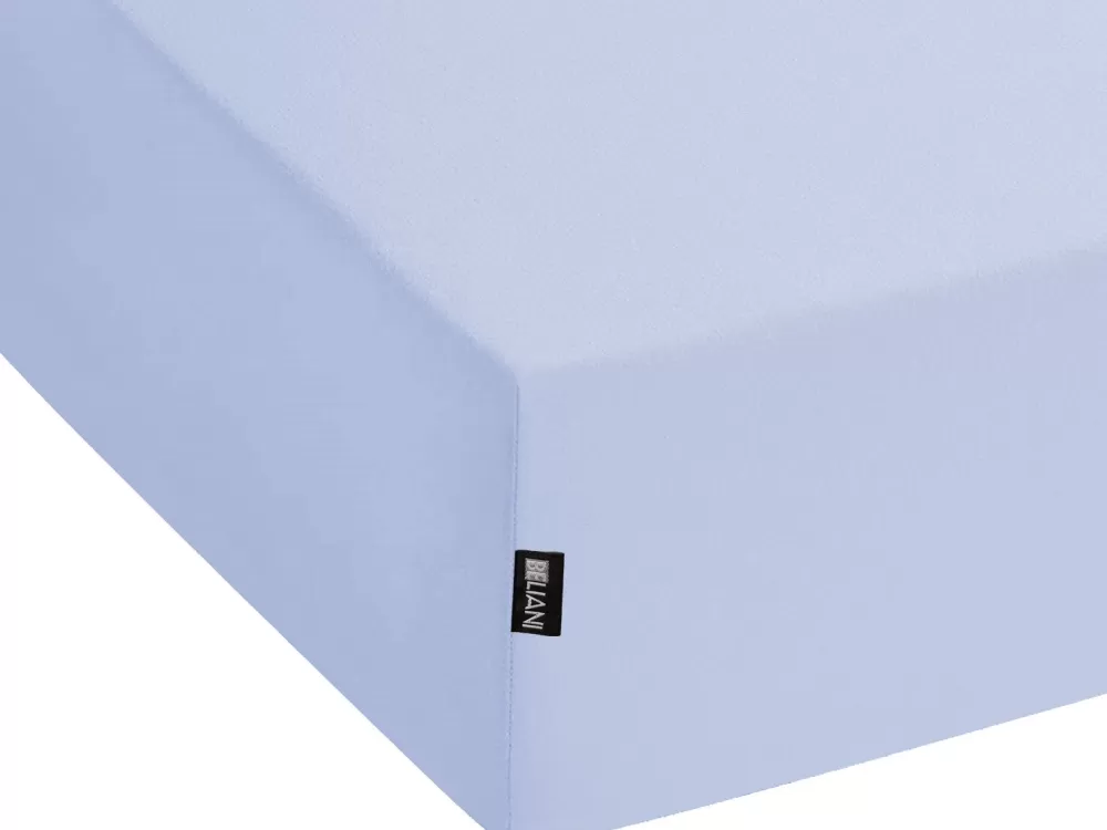 Offerta Lampo: Lenzuola di Cotone Prelavato Blu 90x200 cm - Set Confezionato Beliani Janbu